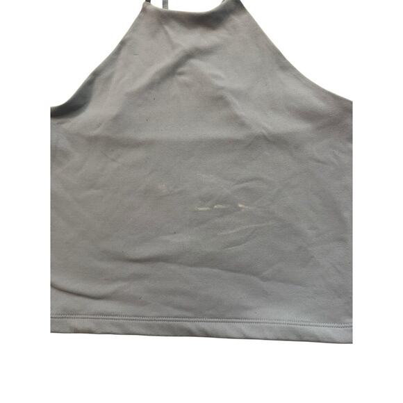 Abercrombie &‎ Fitch XS Soft A&F Collection Grey Crop Tank Cross Back Straps - Picture 2 of 4